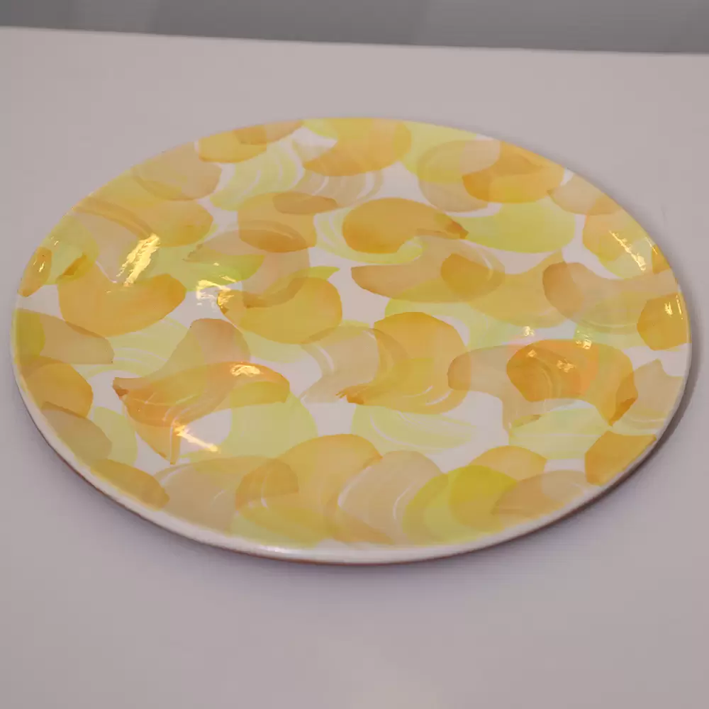 FAN LARGE PLATE YELLOW MIX
